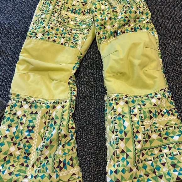 Lands' End Other - Geometric Patterned Pants in Green and Yellow